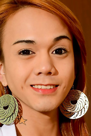 Redhead Asian tgirl Dimple