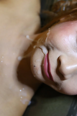 18 year old Thai ladyboy gets a creampie from a big white cock