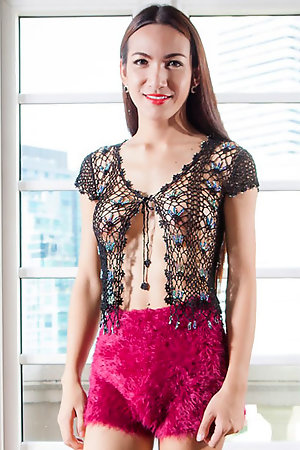 Sandi has a great body and a long hard downward facing cock.