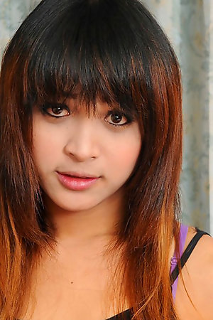 Young Asian femboy Pam stripping